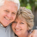 smiling senior couple