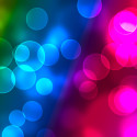 defocused colorful lights