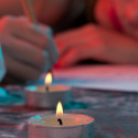 journaling with candles